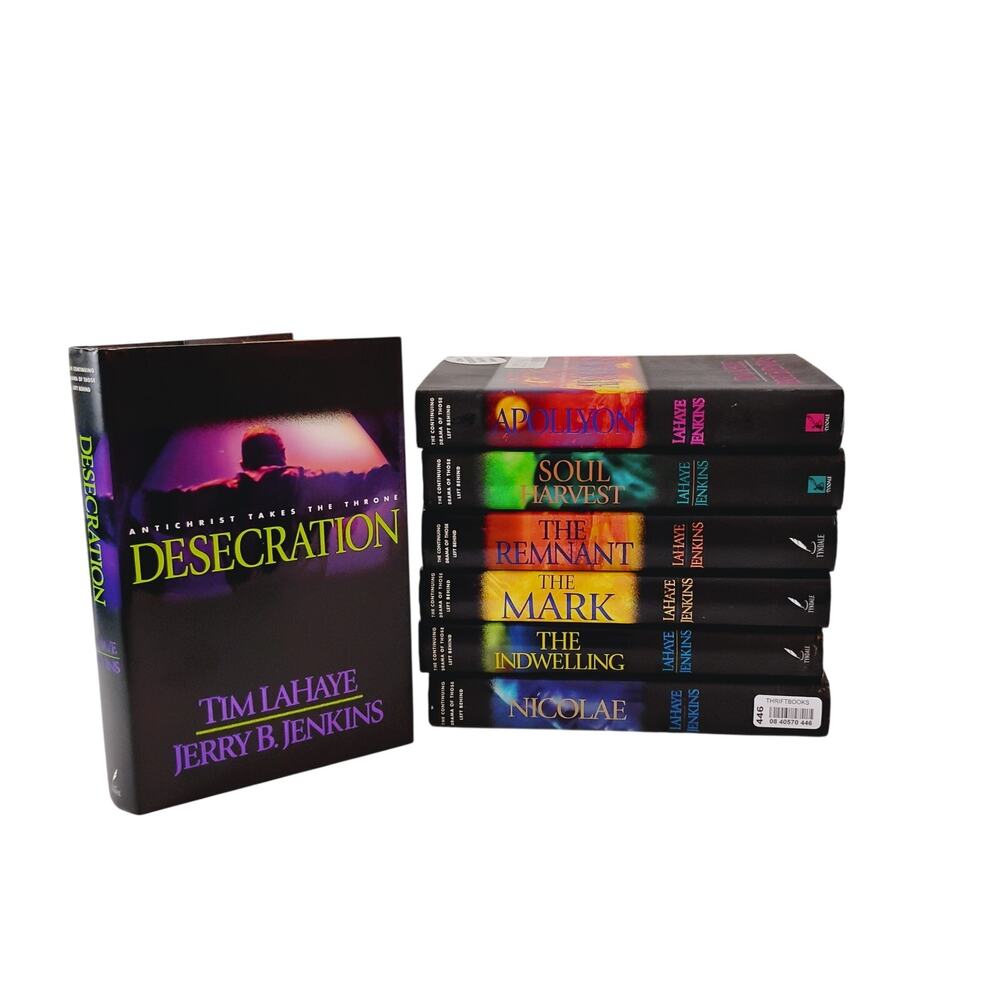 LEFT BEHIND Series Hardcover Lot of 7 Books 3-5 & 7-10 Tim LAHAYE & Jenkins VTG